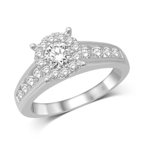 K White Gold 1 1/5 Ct.Tw Diamond Engagement Ring - Star Significance - Modalova
