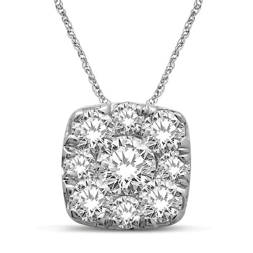K White Gold 1 1/5 Ct.Tw.Diamond Fashion Pendant - Star Significance - Modalova