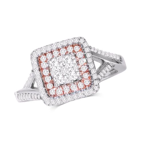K White Gold 1/2 Ct.Tw.Diamond Fashion Ring - Star Significance - Modalova