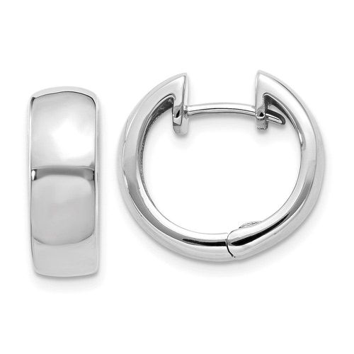 K White Gold Hinged Hoop Earrings - Jewelry - Modalova