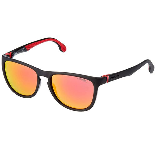 Men's Sunglasses - Red Mirror Lens Plastic Frame / 5050-S-0BLX-UZ-56-18-135 - Carrera - Modalova
