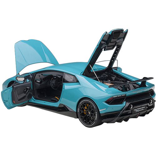 Model Car - Lamborghini Huracan Performante Blu Glauco/Solid Blue - Autoart - Modalova