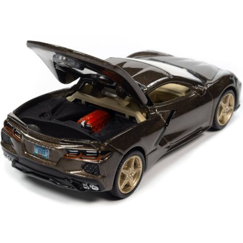 Diecast Model Car - 2020 Chevrolet Corvette Zeus Bronze Metallic - Autoworld - Modalova