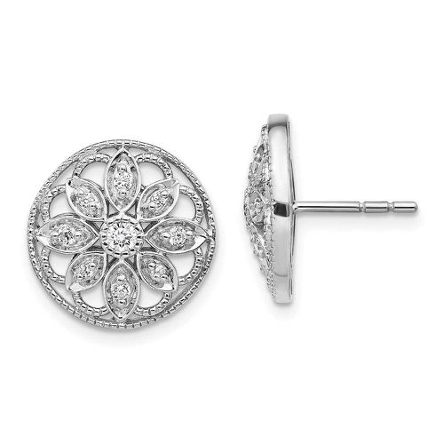 K White Gold Diamond Fancy Earrings - Jewelry - Modalova