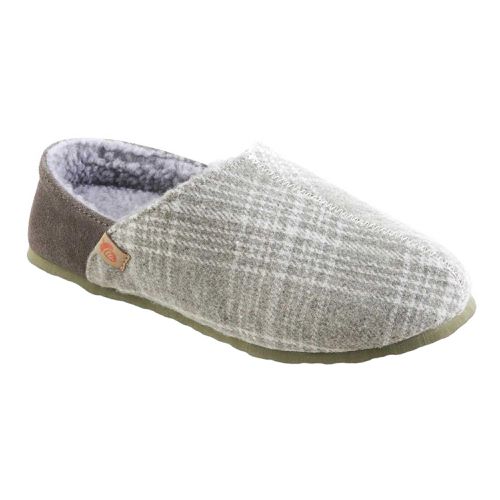 Women's Slippers - Parker Comfort Grey Plaid Flannel, Medium / A20153GPLWM - Acorn - Modalova