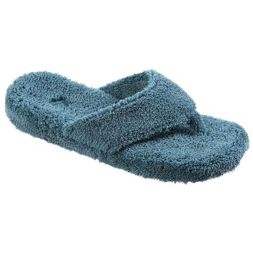 Women's Slippers - Spa Thong Velvety Soft, Peacock, M / A10454PEAWM - Acorn - Modalova
