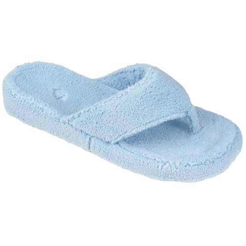 Women’s Slippers - Spa Thong Powder Blue Terry, Medium / A10454AEVWM - Acorn - Modalova