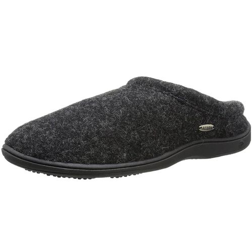 Men's Slippers - Digby Italian Wool, Black Tweed, Large / A10126BTDML - Acorn - Modalova