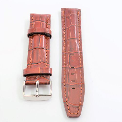 Unisex 22mm Rich Brown Genuine Leather Band - Adee Kaye - Modalova