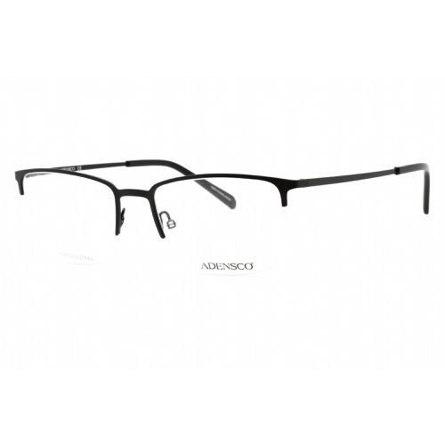 Men's Eyeglasses - Half Rim Matte Black Rectangular Frame / AD 136 0003 00 - Adensco - Modalova
