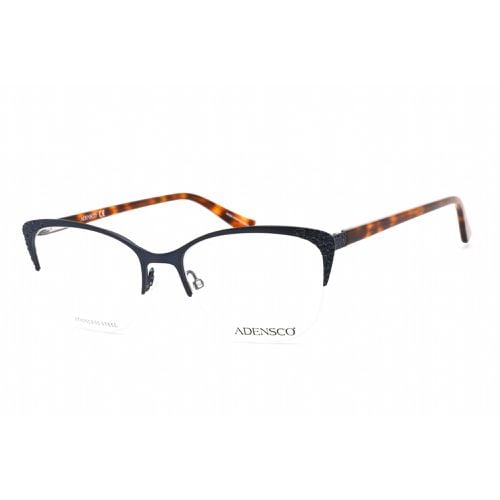 Women's Eyeglasses - Matte Blue Stainless Steel Cat Eye Frame / AD 241 0FLL 00 - Adensco - Modalova