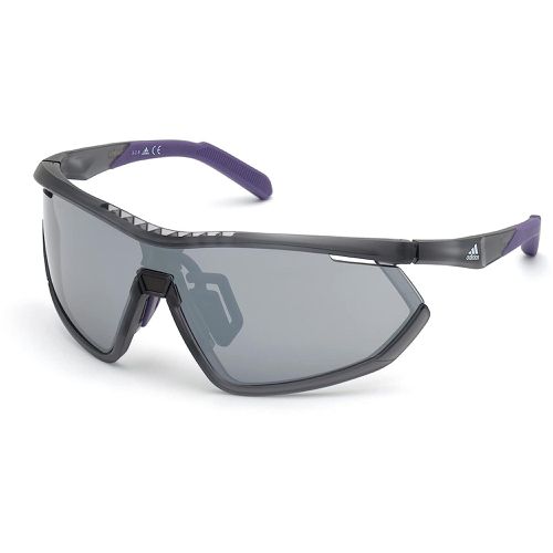 Women's Sunglasses - Frosted Grey Plastic Frame Smoke Lens / SP0002 20C - Adidas - Modalova