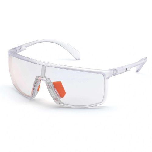 Unisex Sunglasses - Crystal Frame Smoke Mirrored Lens / SP0004 26C - Adidas - Modalova