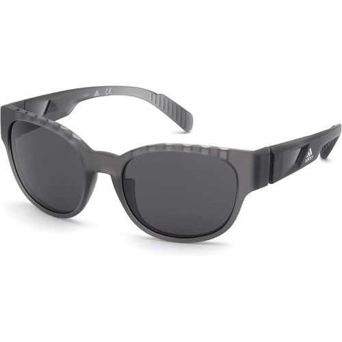 Unisex Sunglasses - Grey Plastic Full Rim Frame Smoke Lens / SP0009 20A - Adidas - Modalova