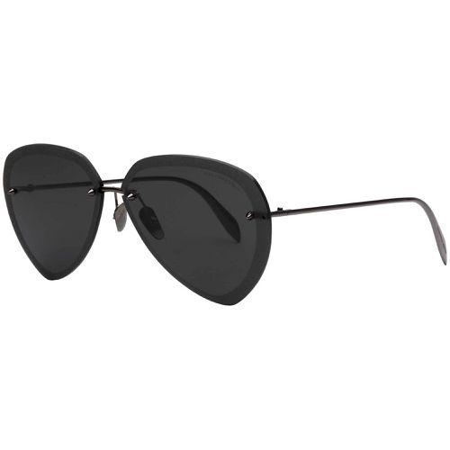 Unisex Sunglasses - Aviator Frame / AM0120SA 001 - Alexander McQueen - Modalova