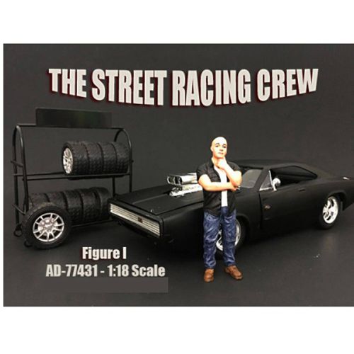 Figure I - The Street Racing Crew For 1:18 Scale Models, 4 inch - American Diorama - Modalova