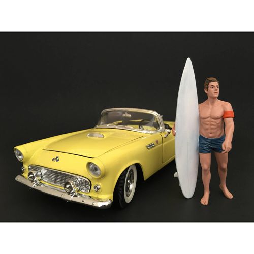 Figure - Surfer Greg For 1:24 Scale Models Blister Pack, 3 inch - American Diorama - Modalova