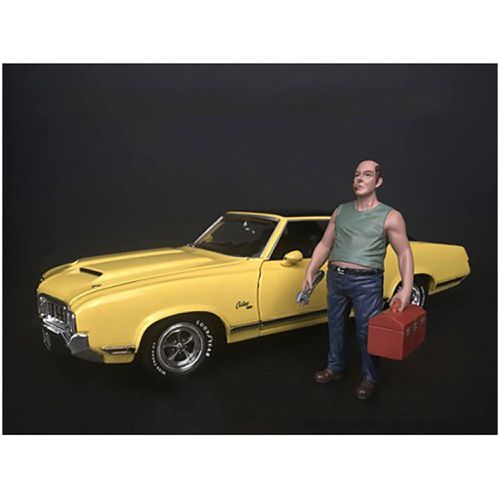 Figurine - Sam with Tool Box for 1/18 Scale Models Blister Pack - American Diorama - Modalova