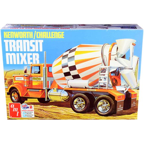 Scale Model Kit - Skill 3 Kenworth / Challenge Transit Cement Mixer Truck - AMT - Modalova