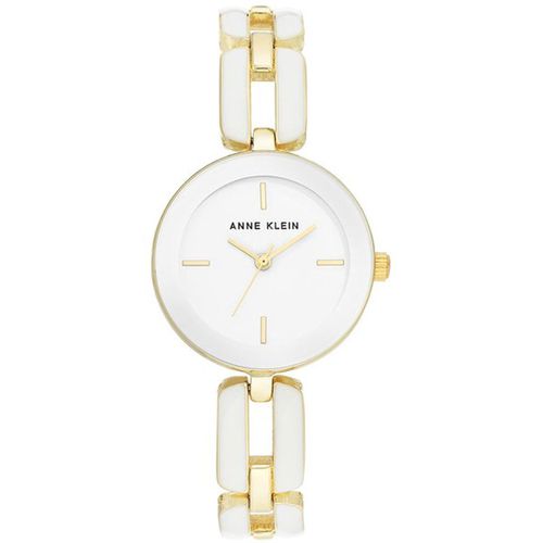Women's Quartz Watch - White Dial Two Tone Bracelet / 3280WTGB - Anne Klein - Modalova