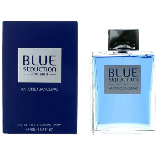 Men's Eau De Toilette Spray - Blue Seduction Intriguing, 6.7 oz - Antonio Banderas - Modalova