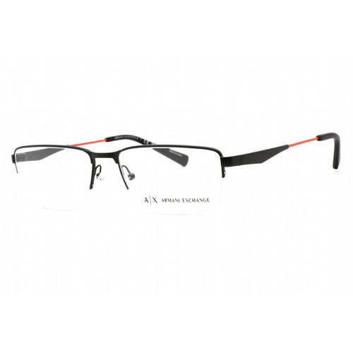Men's Eyeglasses - Matte Black Frame Clear Demo Lens / AX1038 6063 - Armani Exchange - Modalova