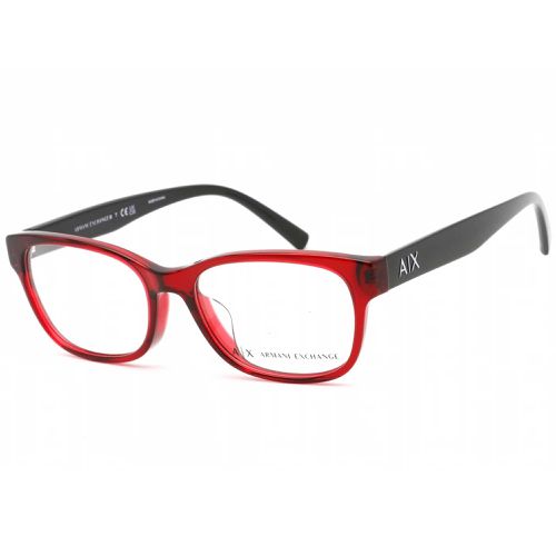 Women's Eyeglasses - Clear Lens Full Rim Plastic Frame / AX3076F 8298 - Armani Exchange - Modalova
