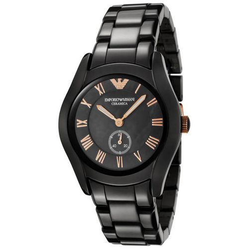 Women's Quartz Watch - Ceramica Black Bracelet / AR1412 - Armani - Modalova