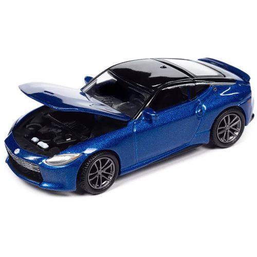 Auto World 1/64 Model Car - 2023 Nissan Z Seiran Blue Metallic with Super Black Top - Autoworld - Modalova