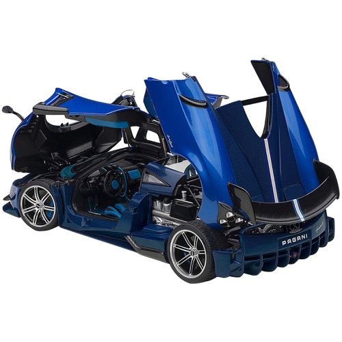 Scale Model Car - Pagani Huayra BC Blu Francia/Candy Blue Metallic - Autoart - Modalova