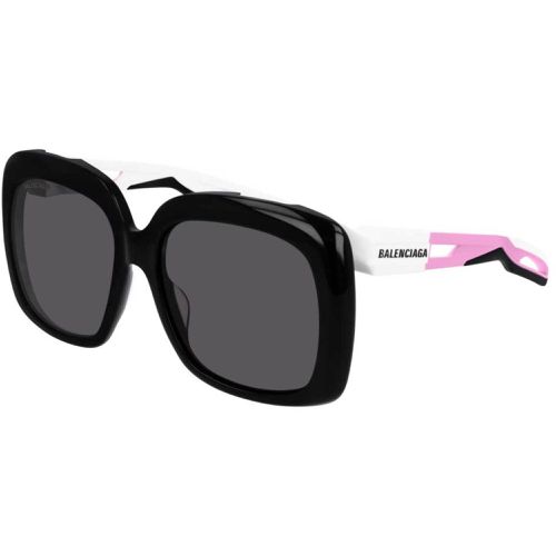 Unisex Sunglasses - Black/Pink Square Full Rim / BB0054SA 5 - Balenciaga - Modalova