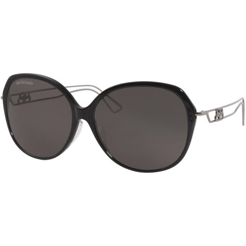 Women's Sunglasses - Black Grey Plastic Frame / BB0058SK 1 - Balenciaga - Modalova
