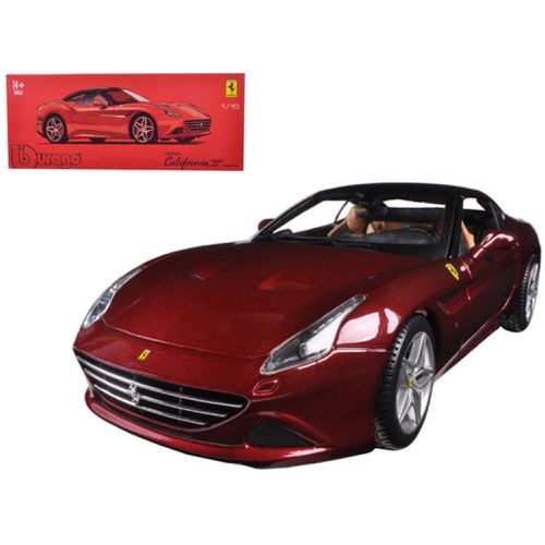 Diecast Model Car - Signature Series Ferrari California T Closed Top Red - Bburago - Modalova