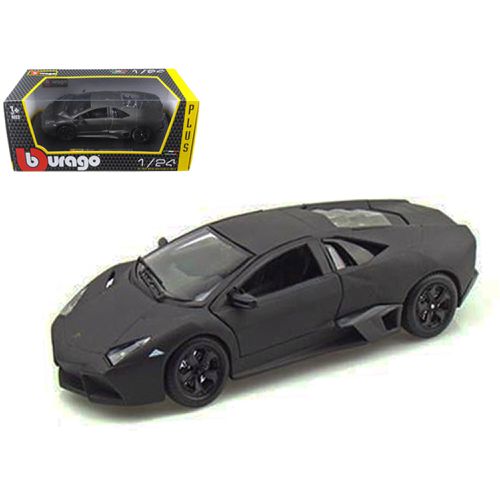 Diecast Model Car - Lamborghini Reventon Grey Opening Doors Rubber Tires - Bburago - Modalova