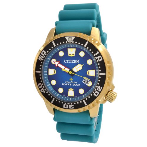 Men's Watch - Promaster Dive Date Turquoise Polyurethane Strap / BN0162-02X - Citizen - Modalova