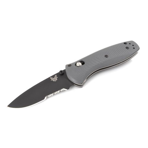 Folding Knife - Mini Barrage Drop-Point Blade Grey G10 Handle / 585SBK-2 - Benchmade - Modalova