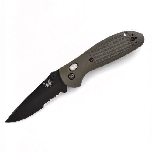 Folding Knife - Mini Griptilian Serrated Drop Point Blade / 556SBKOD-S30V - Benchmade - Modalova