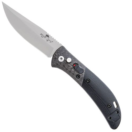 Knife - Auto Bold Action XI Black G10 Carbon Fiber Handle / BSAC-900-B4-P - Bear & Son - Modalova