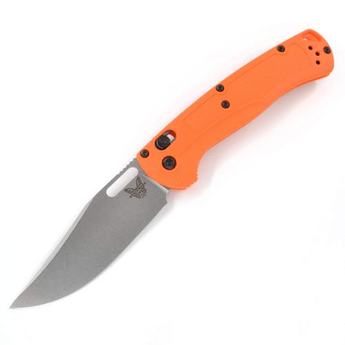 Folding Knife - Taggedout Clip-Point Blade Orange Grivory Handle / 15535 - Benchmade - Modalova