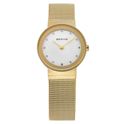 Classic Women's Yellow Mesh Bracelet Watch - Bering - Modalova