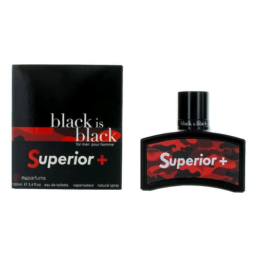 Black is Black Superior by Nu Parfumes, 3.4 oz Eau de Toilette Spray for Men - Nuparfums - Modalova
