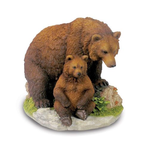 Brown Bear And Cub Sculpture - Jewelry - Modalova