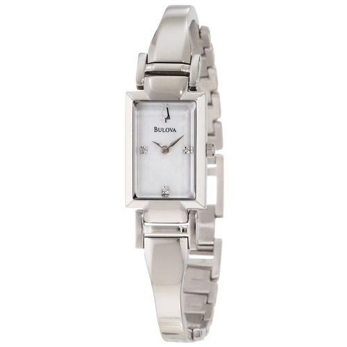 P137 Women's Classic White MOP Dial Stainless Steel Bracelet Diamond Watch - Bulova - Modalova