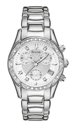 R134 Women's Diamond Anabar Chronograph MOP Watch - Bulova - Modalova