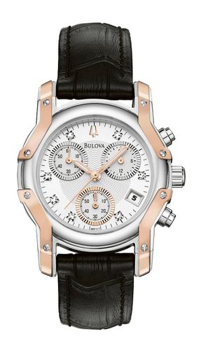 P117 Women's Diamond Wintermoor Chronograph Watch - Bulova - Modalova