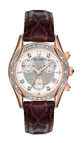 R136 Women's Diamond Anabar Chronograph MOP Watch - Bulova - Modalova