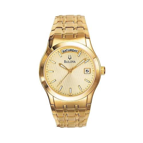 Men's Bracelet Gold Watch 97C48 - Bulova - Modalova