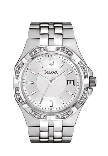 Men's Diamond Date Watch 96E106 - Bulova - Modalova