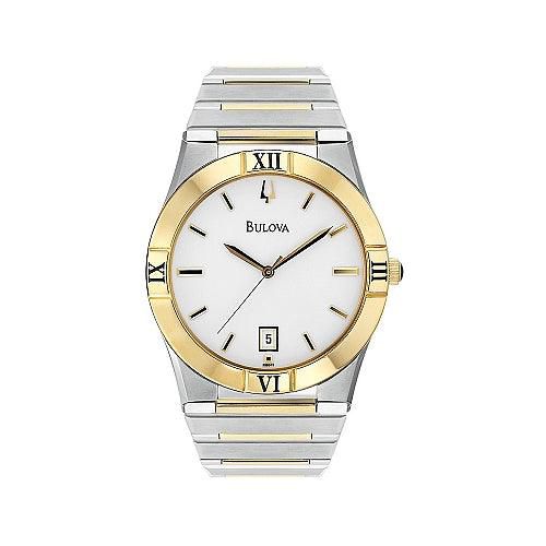 Men's Two Tone Bracelet Watch 98B015 - Bulova - Modalova