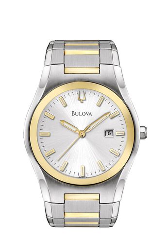 Men's Two Tone Bracelet Watch 98B125 - Bulova - Modalova